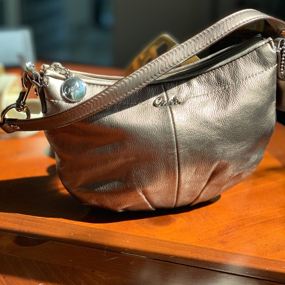 COACH Mini Hobo Shoulder Bag in Bronze